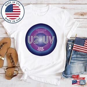 Rock Band U2 Tour  Shirt Concert Merch Achtung Baby Live At Sphere